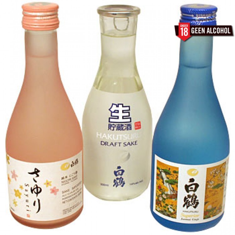 Hakutsuru Sake 3 fles