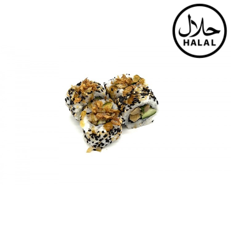 Uramaki kip teriyaki 4 stuks Uramaki kip teriyaki 4 stuks